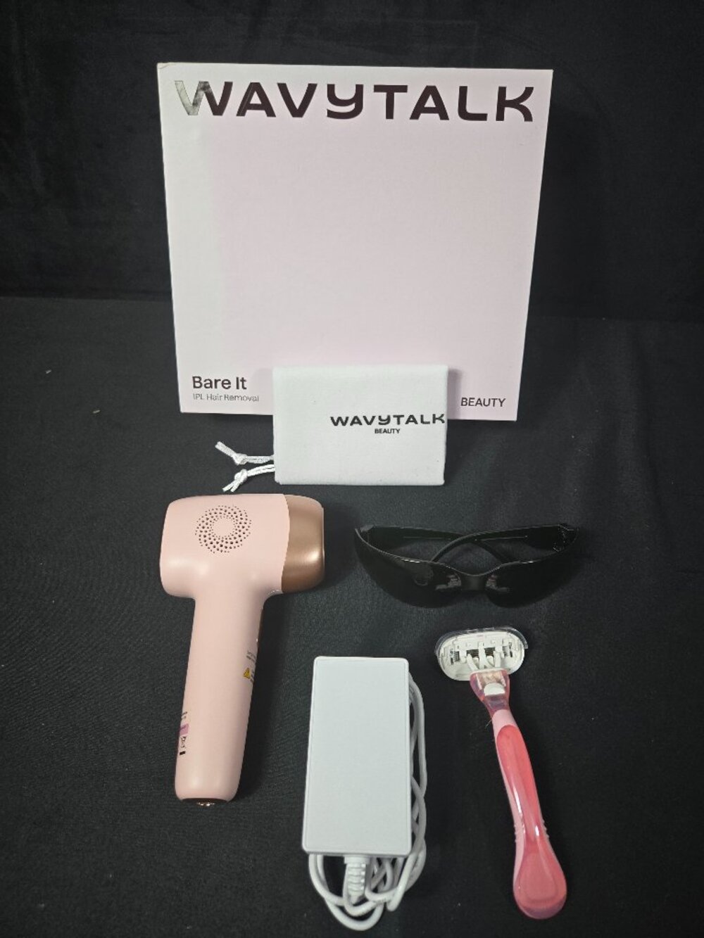 Wavytalk Bare It IPL Hair Removal Device Pink New Open Box Tested